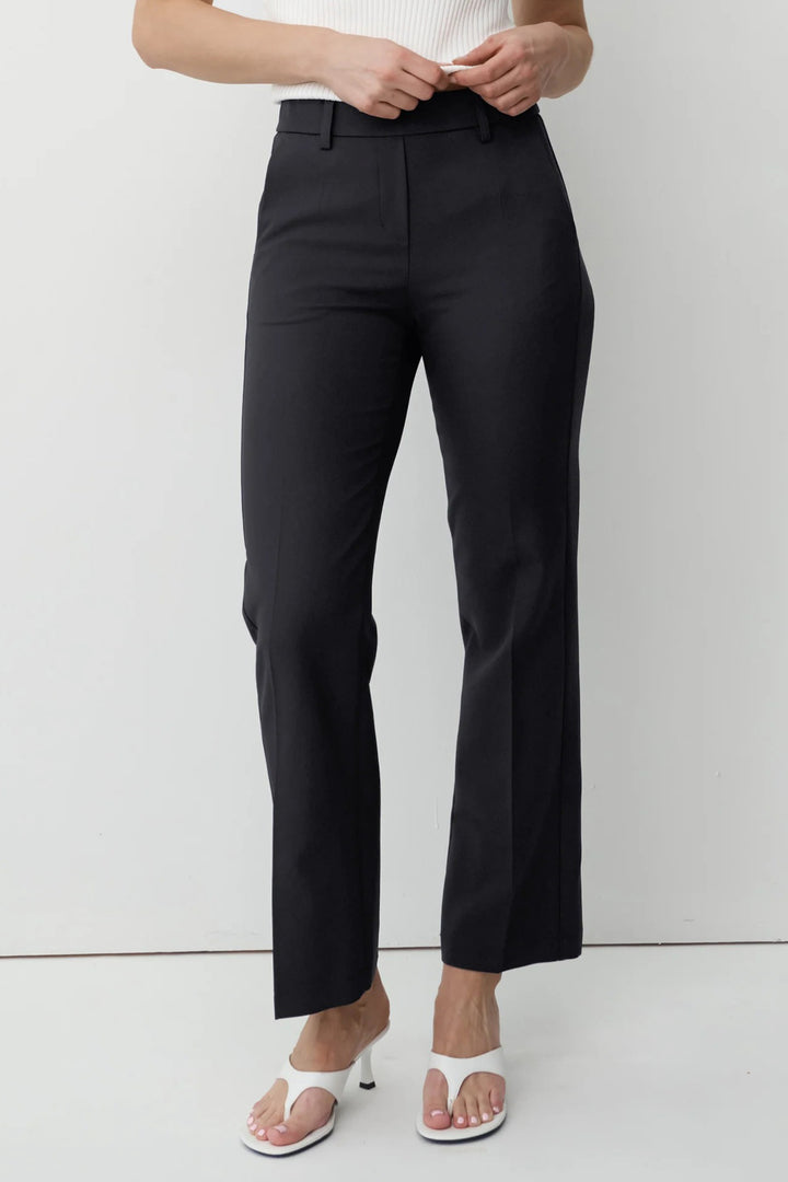 Anna Montana Mila Black Straight Leg Trousers at Experience Boutique