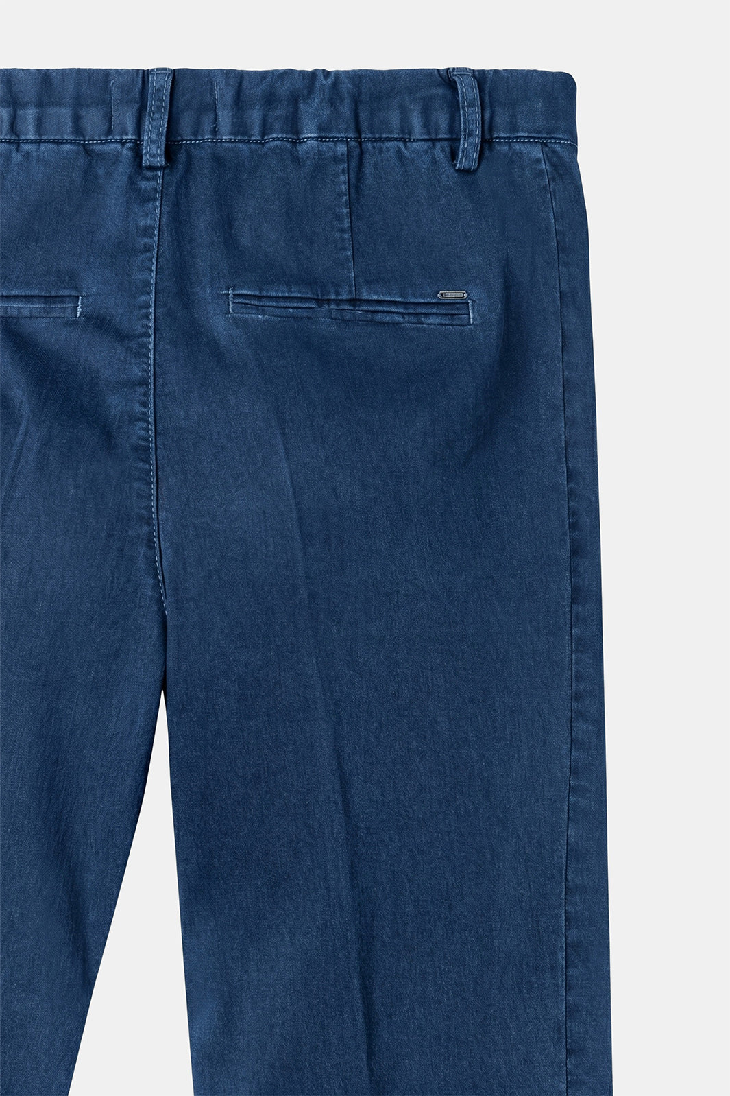 Anna Montana Mila Blue Denim Straight Leg Trousers 1045, back pocket detail