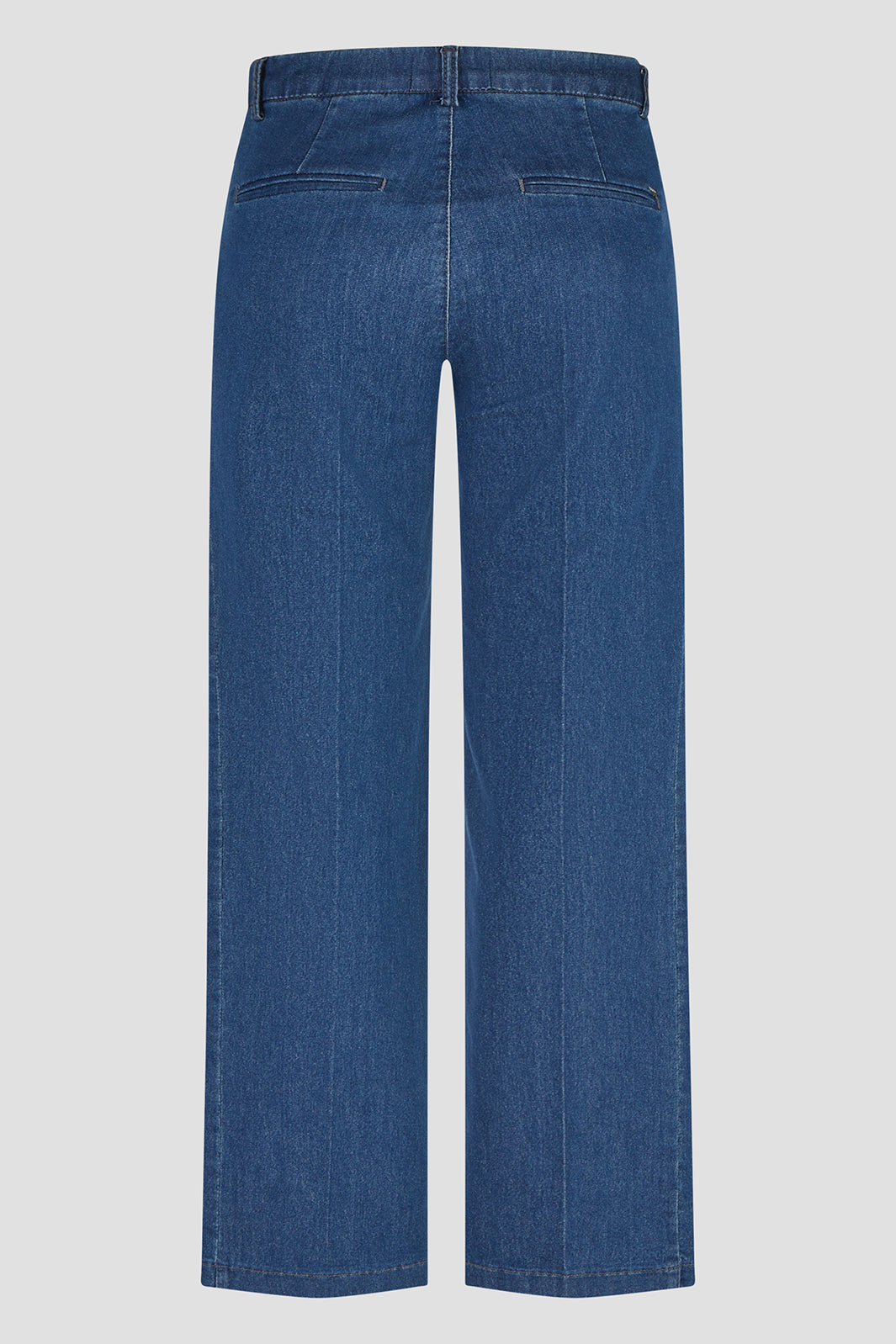Anna Montana Mila Blue Denim Straight Leg Trousers 1045, back packshot