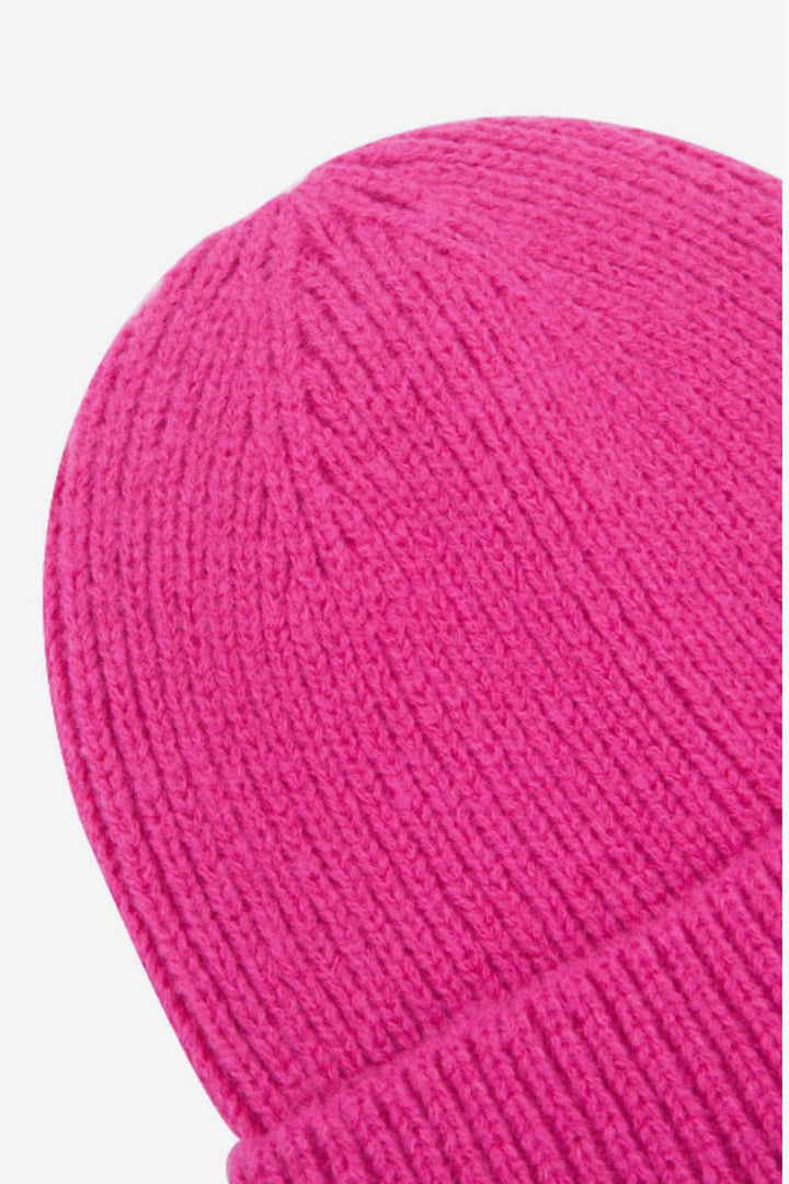 Austin Pink Heart Embroidered Beanie Hat