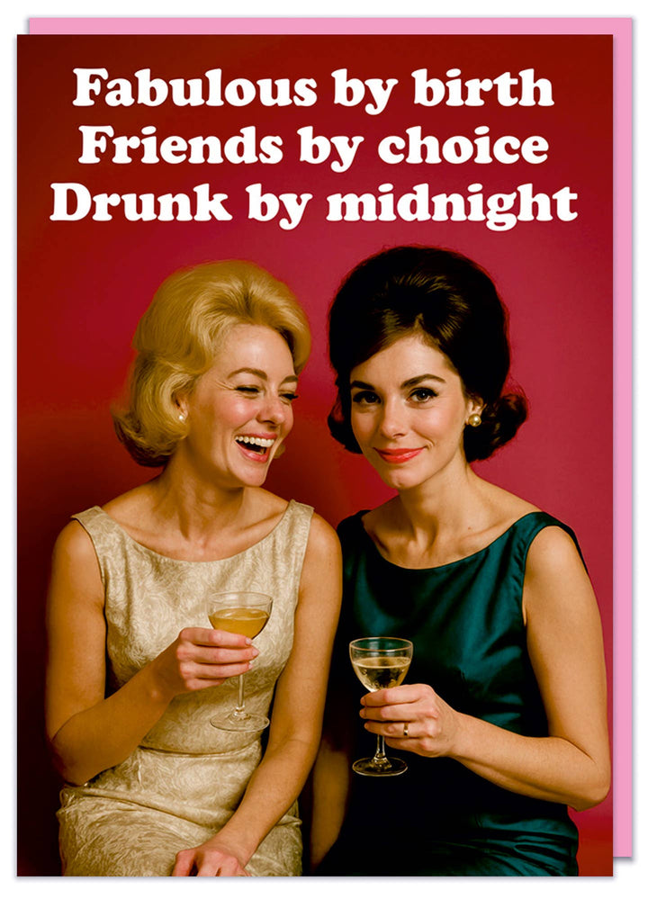 Drunk by Midnight Greeting Card