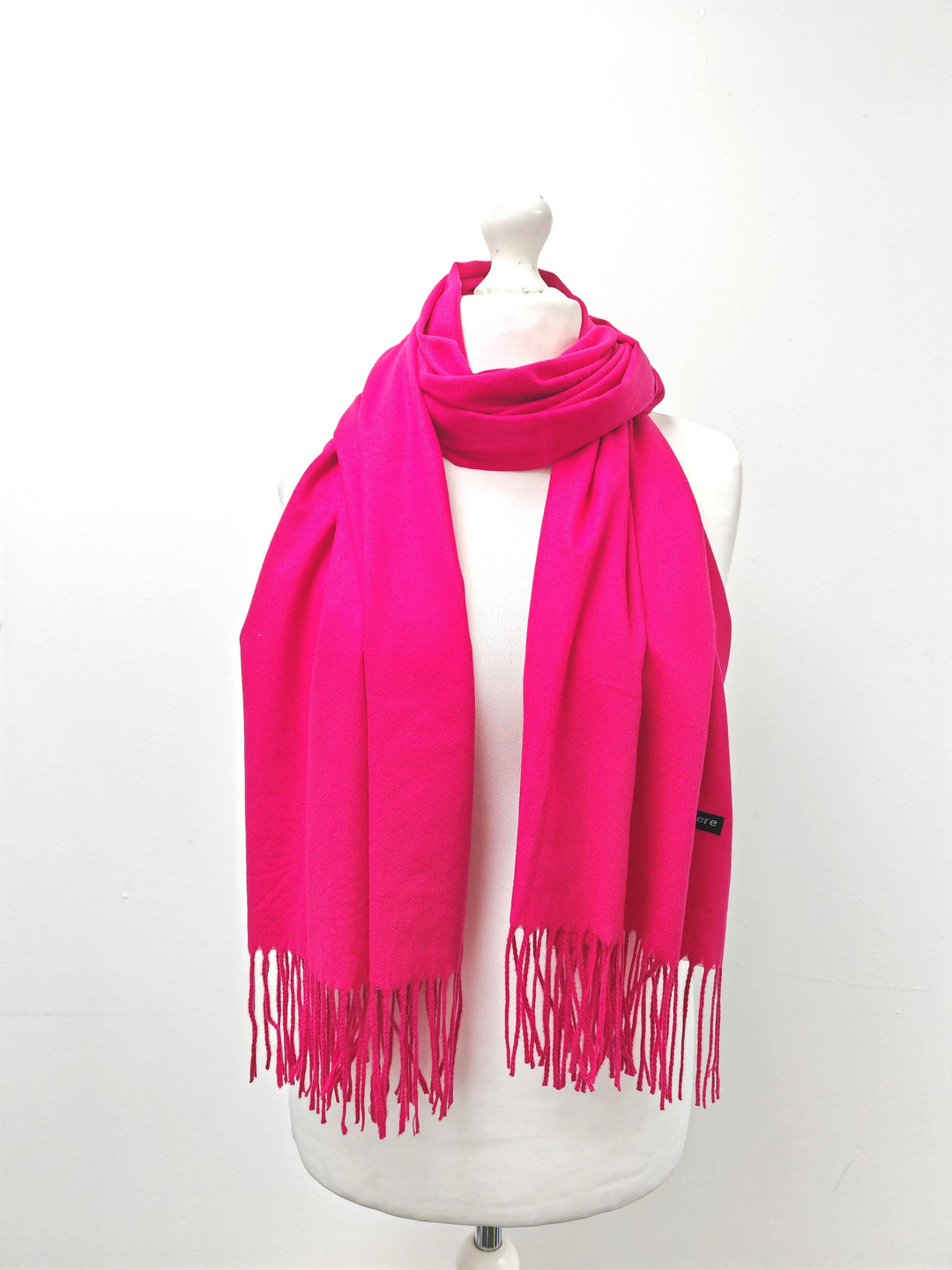 Hot Pink Soft Cashmere Scarf Shawl Wrap