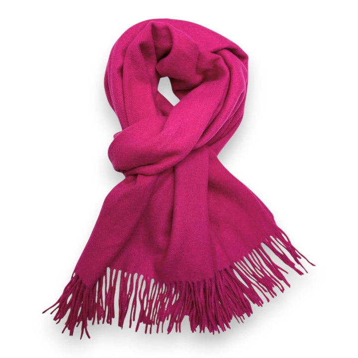 Fuchsia Premium Wool Blend Winter Scarf