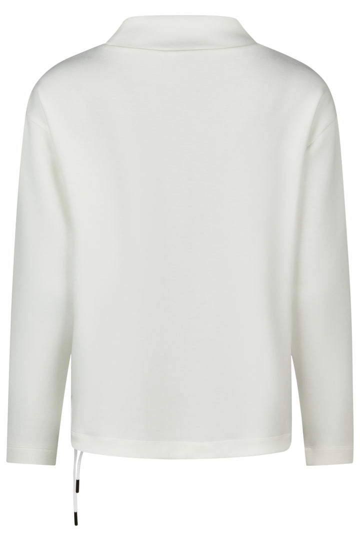 Barbara Lebek 55550062 Offwhite High Neck Long Sleeve Sweatshirt