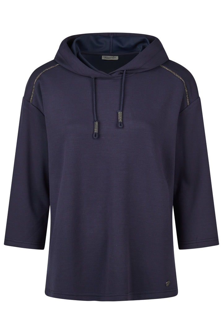 Barbara Lebek 55560062 Navy Hooded Sweatshirt