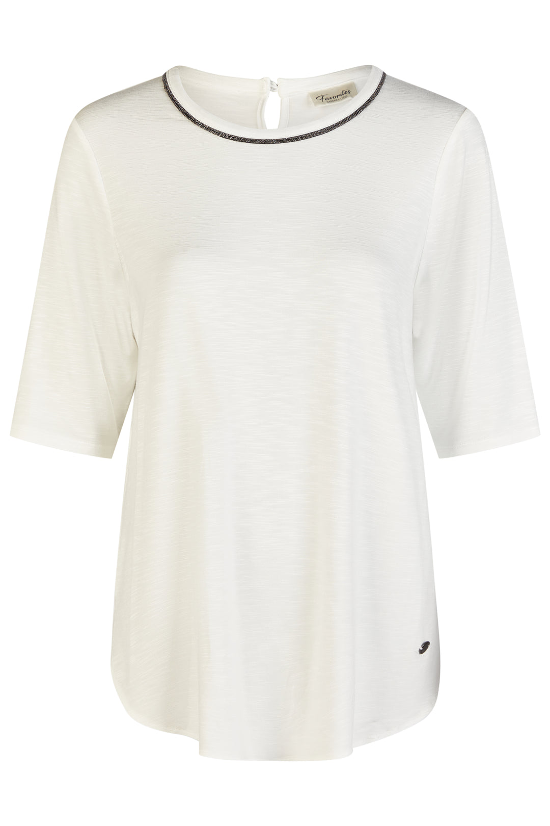 Barbara Lebek 55580062 Offwhite T-Shirt