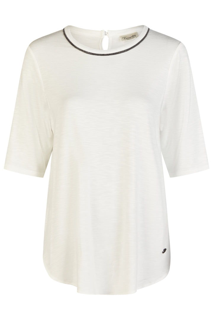 Barbara Lebek 55580062 Offwhite T-Shirt