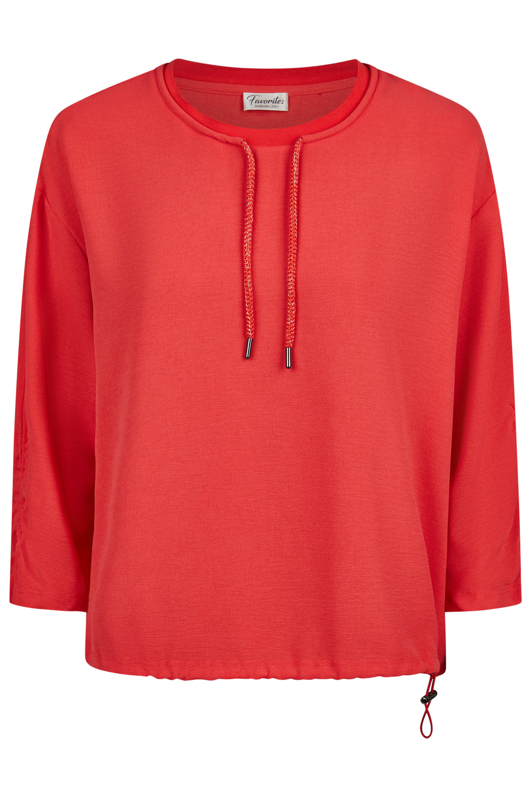 Barbara Lebek 56070062 Coral Three Quarter Sleeve T-Shirt Blouse