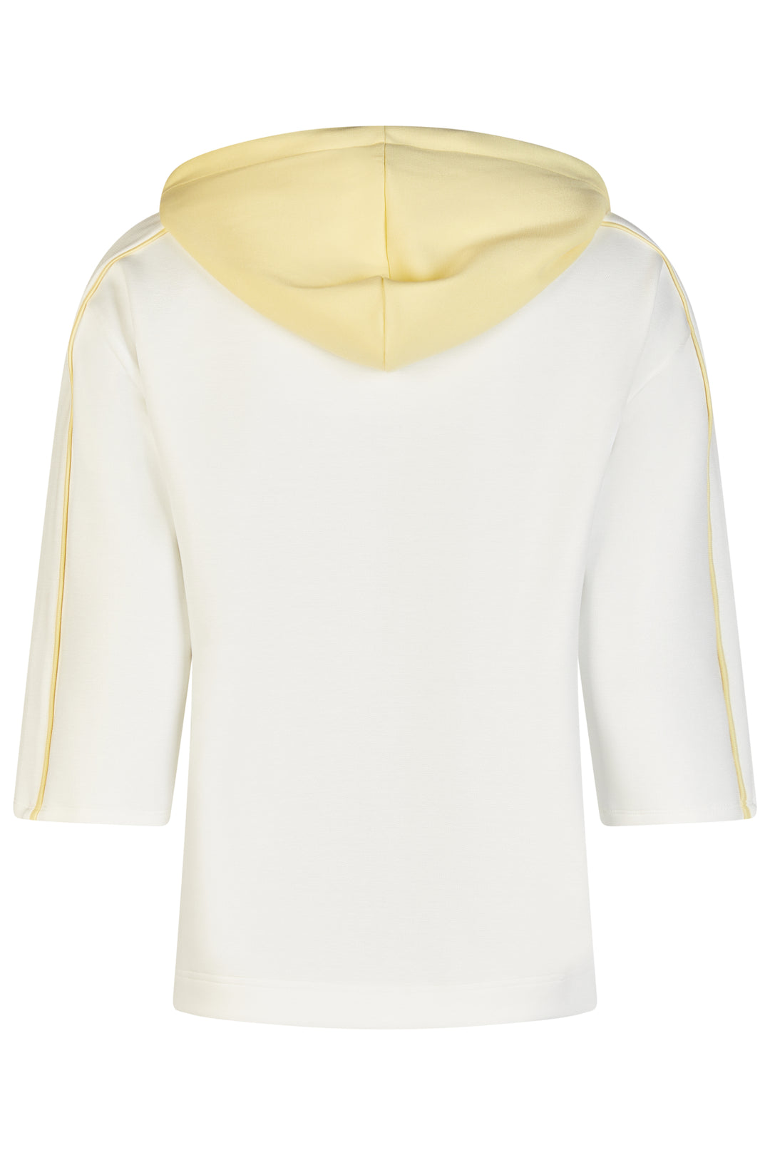Barbara Lebek 56610062 Offwhite Yellow Hooded Sweatshirt