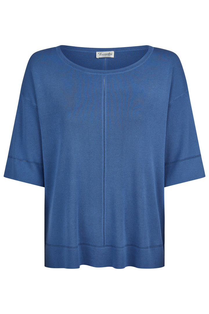 Barbara Lebek 56740062 Blue Short Sleeve Jumper