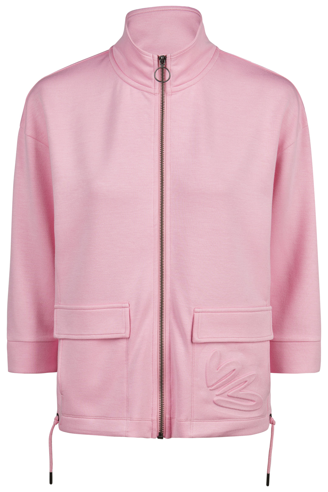 Barbara Lebek 57010062 Pink Zip Front Sweat Jacket