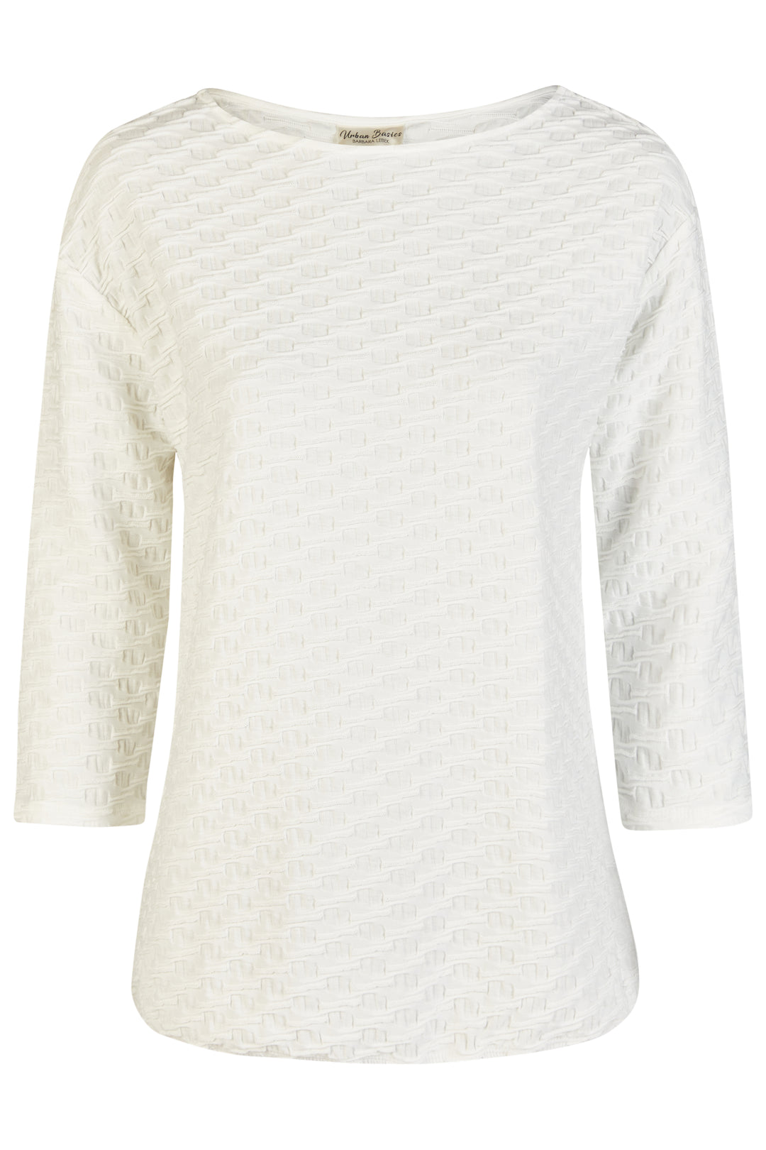Barbara Lebek 60100062 Offwhite Textured T-Shirt
