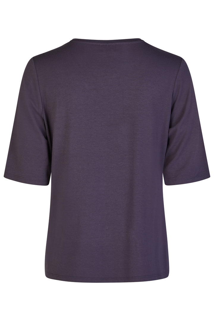 Barbara Lebek 60600062 Navy Sequin Motif Short Sleeve T-Shirt