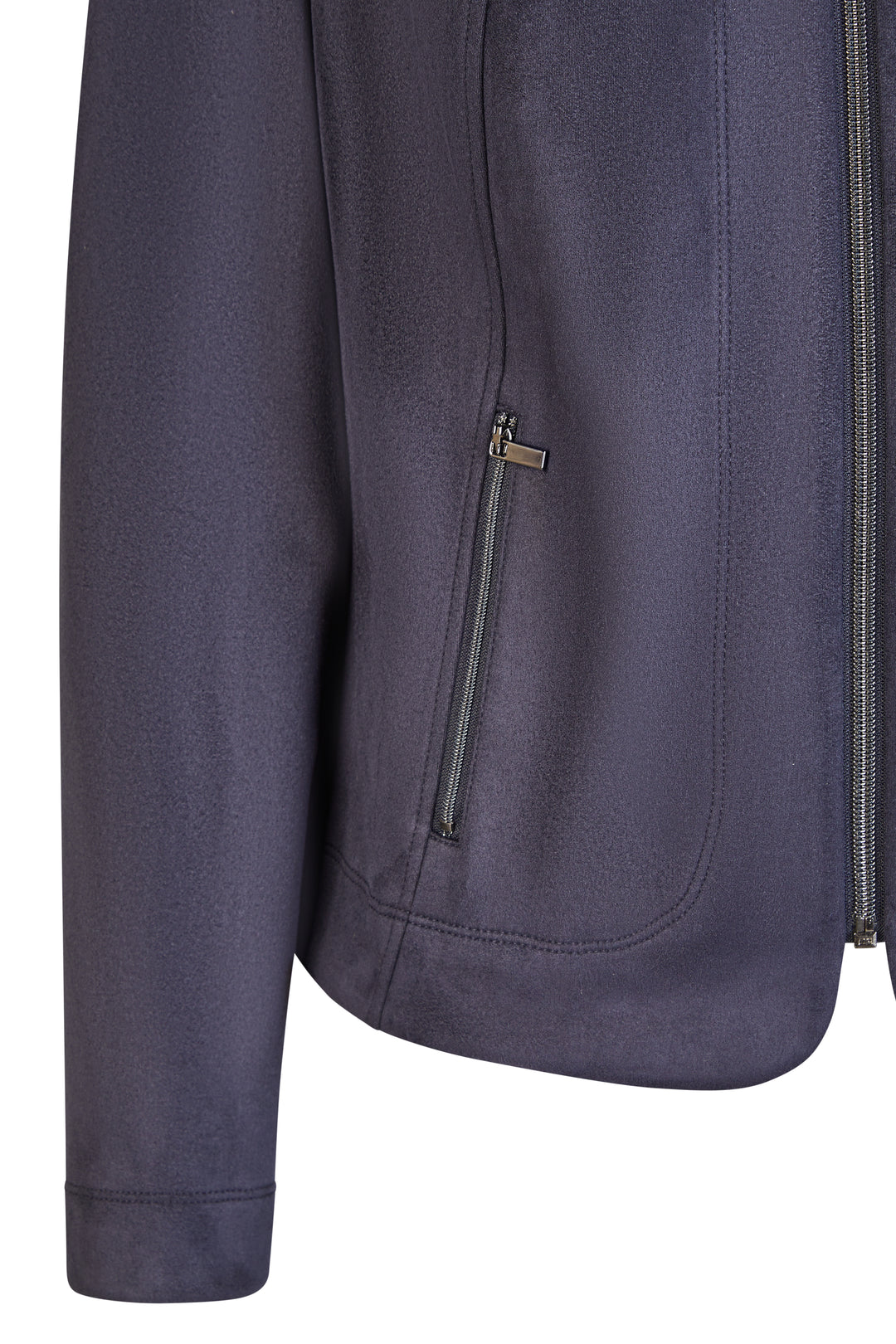 Barbara Lebek 60650062 Navy Zip Front Jacket