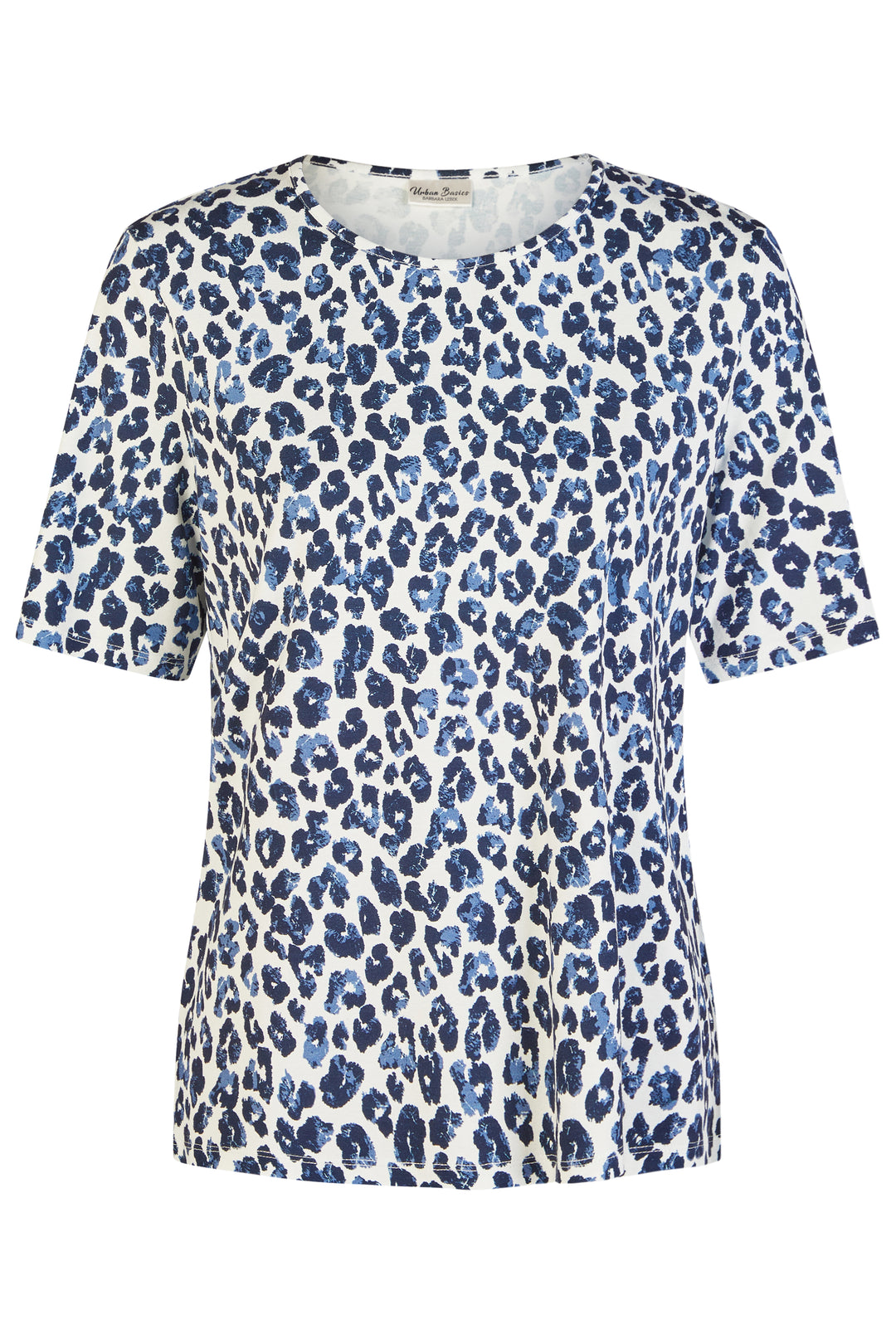 Barbara Lebek 61500062 Navy Animal Print T-Shirt