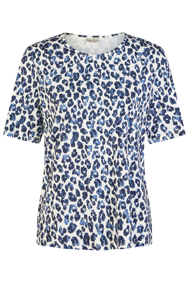 Barbara Lebek 61500062 Navy Animal Print T-Shirt