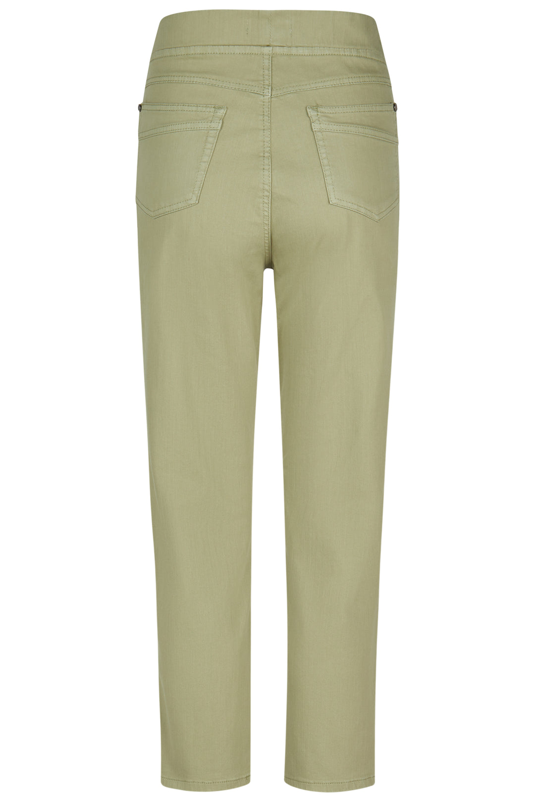 Barbara Lebek 62070062 Khaki Green Pull-On Trousers