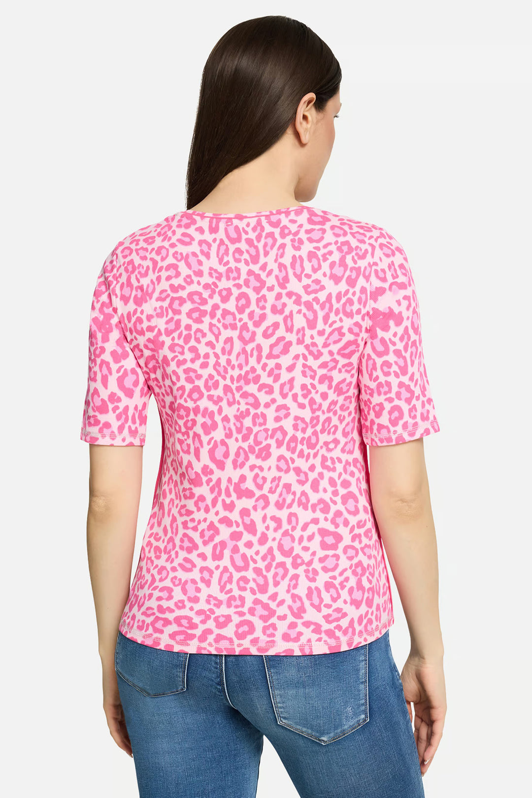 Betty Barclay 24268113 Pink Leopard Print T-Shirt