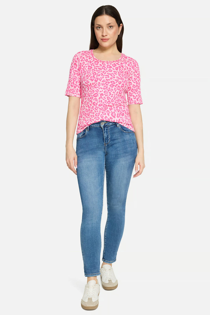 Betty Barclay 24268113 Pink Leopard Print T-Shirt