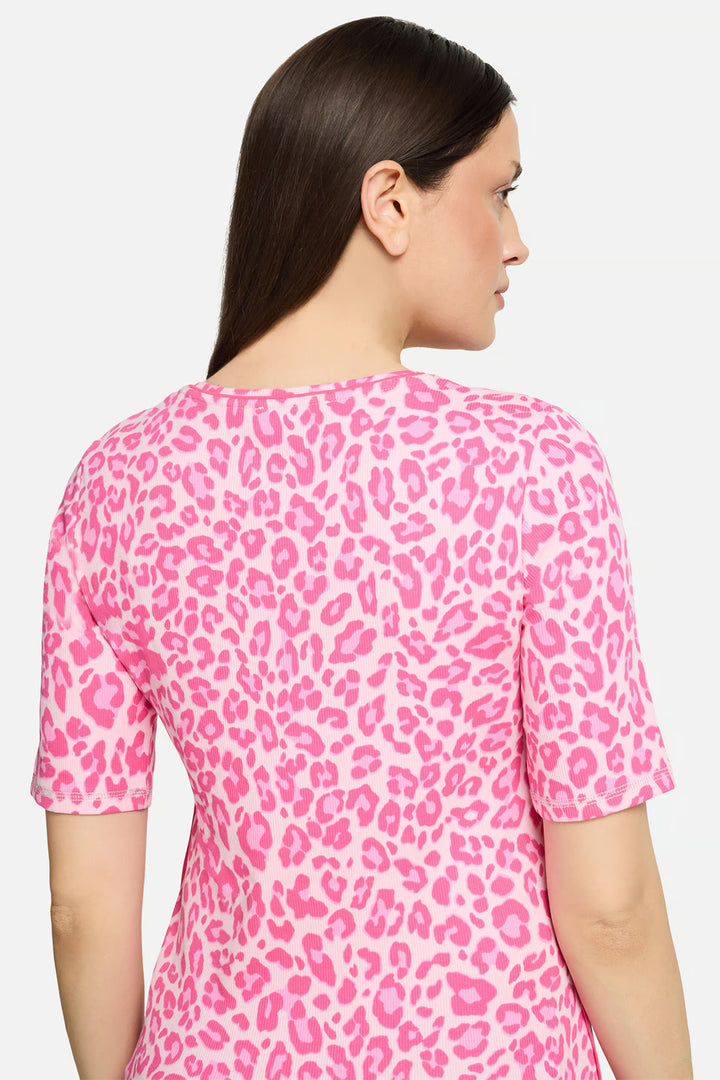Betty Barclay 24268113 Pink Leopard Print T-Shirt