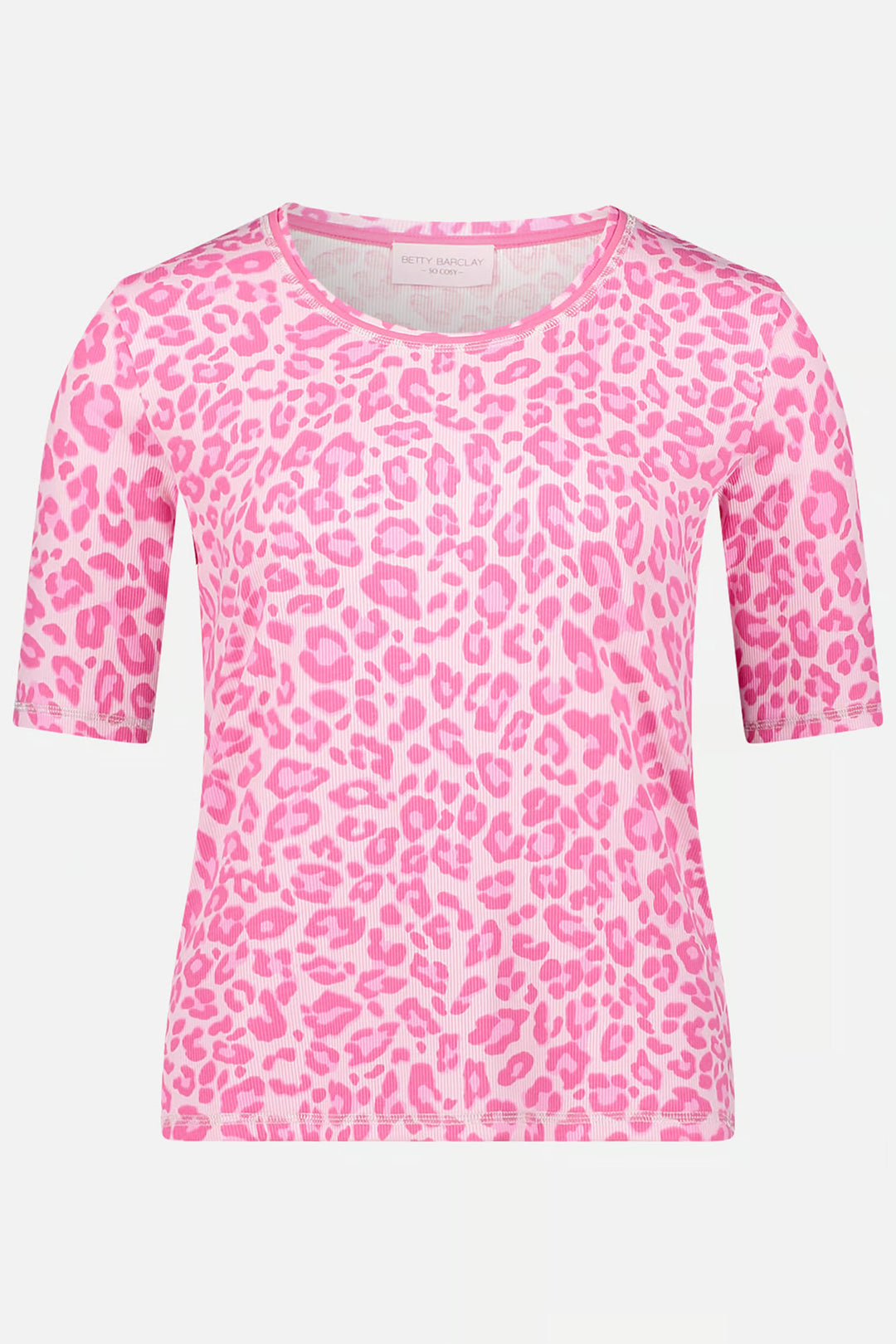 Betty Barclay 24268113 Pink Leopard Print T-Shirt
