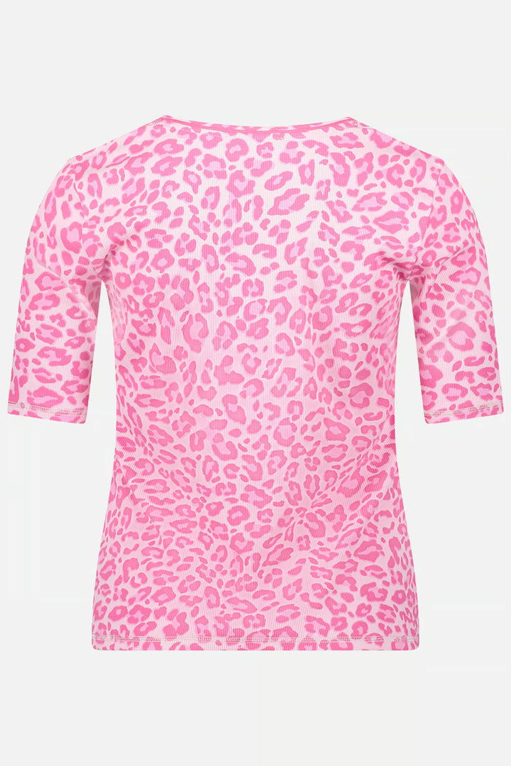 Betty Barclay 24268113 Pink Leopard Print T-Shirt