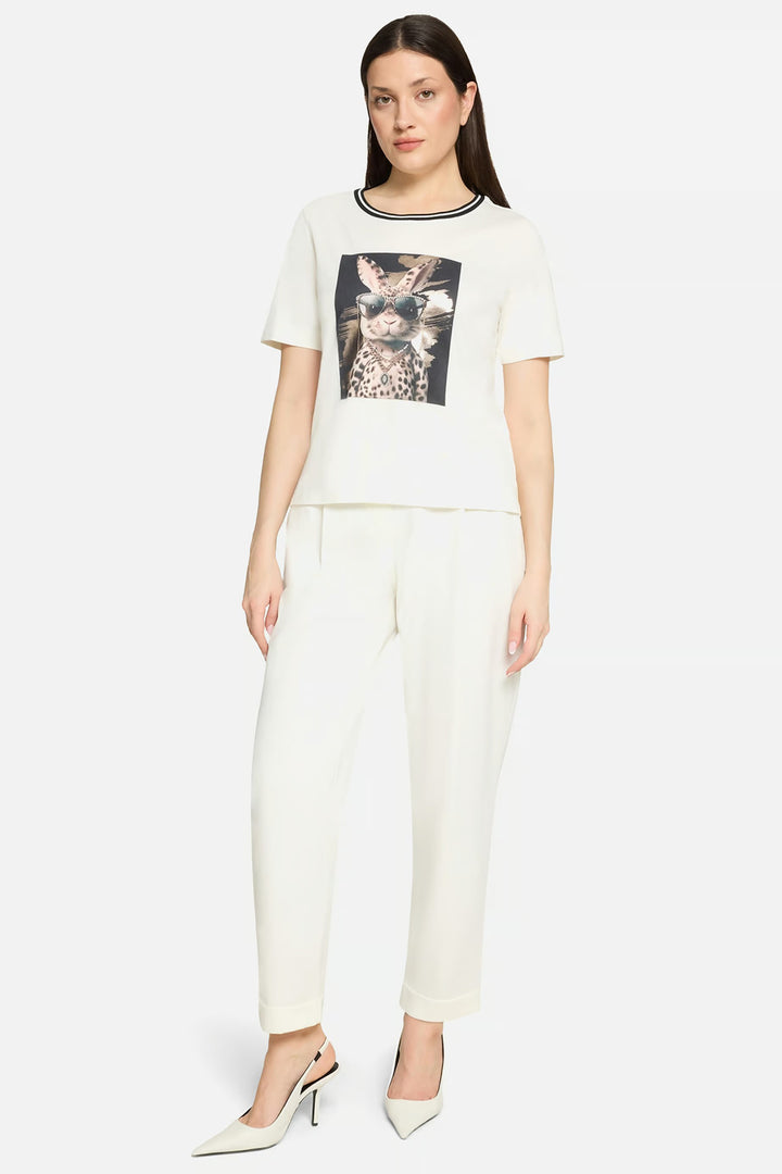 Betty Barclay 24368090 Cream Leopard Bunny T-Shirt