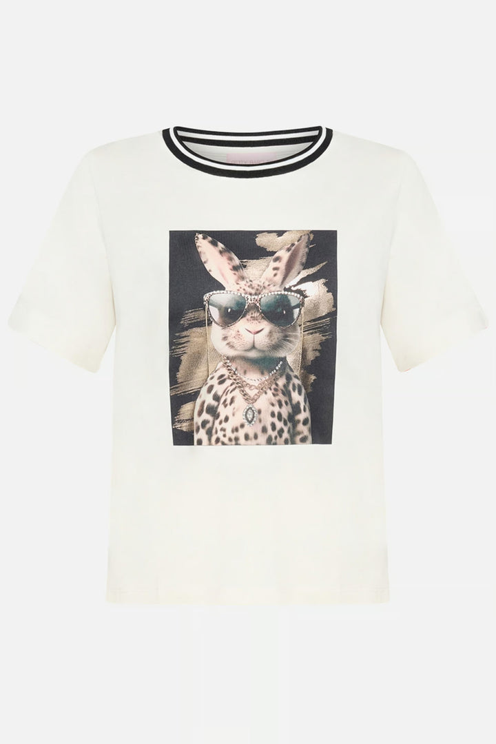 Betty Barclay 24368090 Cream Leopard Bunny T-Shirt