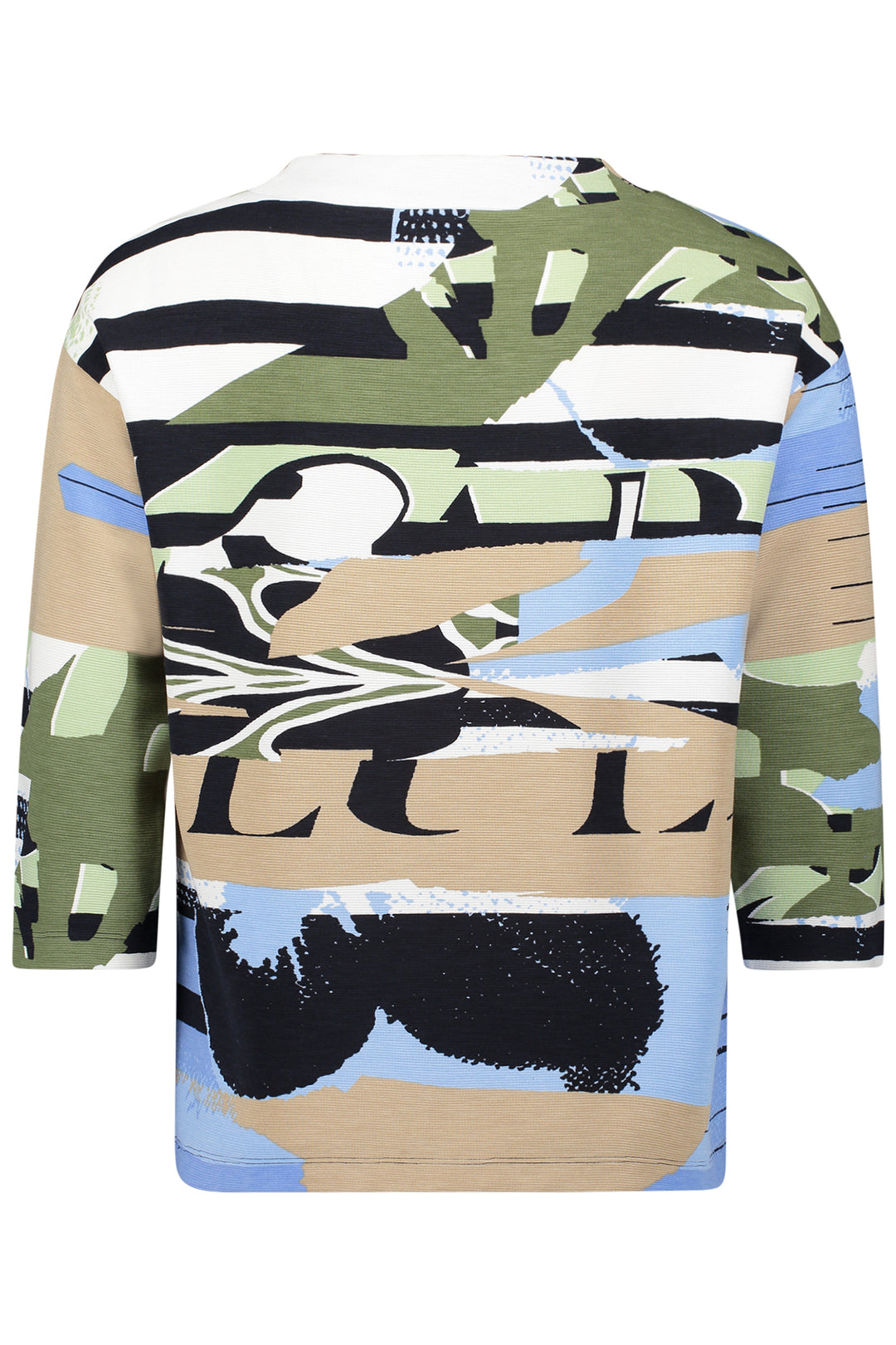 Betty Barclay 27571815 Blue Beige Print Sweatshirt Top