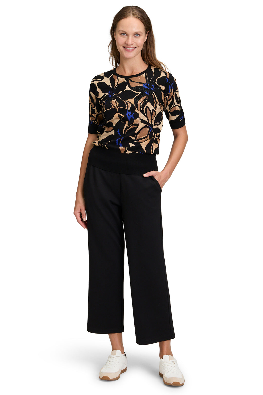 Betty Barclay 52771436 Brown Flower Print Jumper