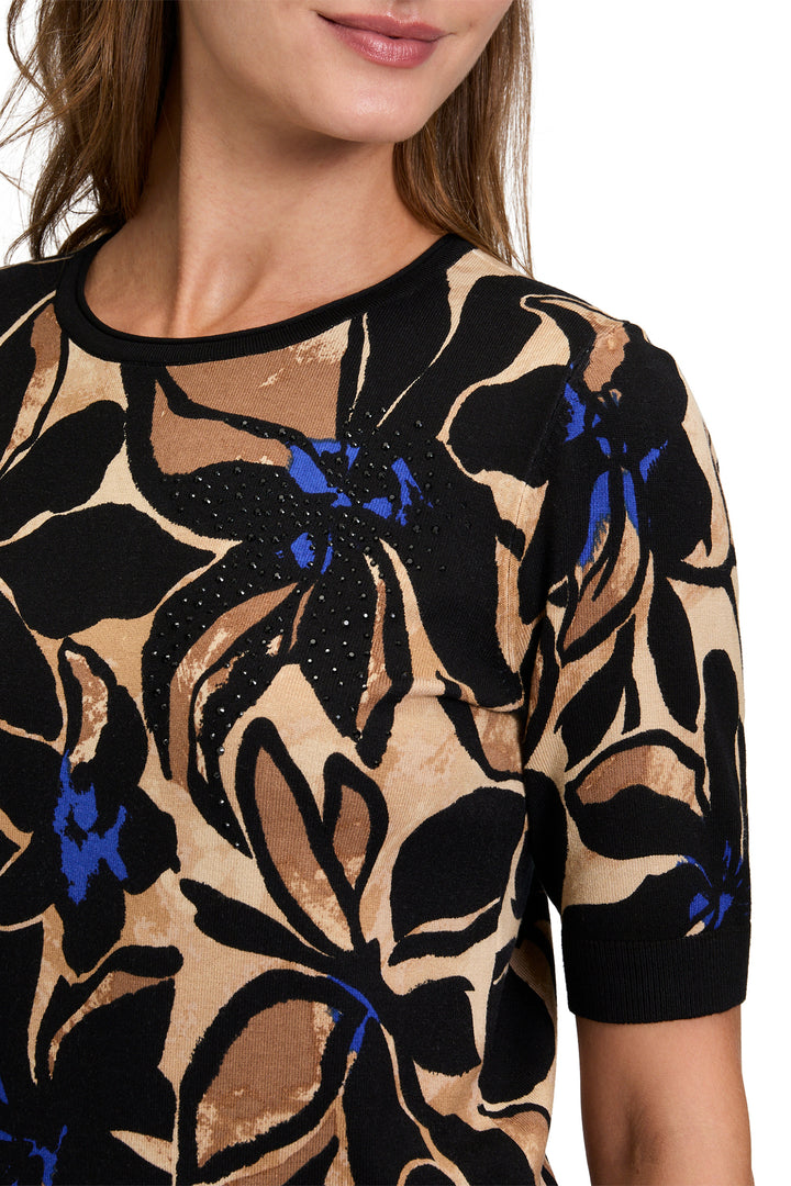 Betty Barclay 52771436 Brown Flower Print Jumper