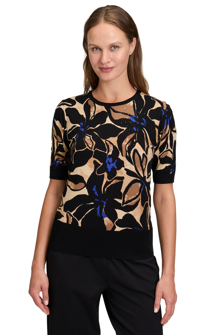 Betty Barclay 52771436 Brown Flower Print Jumper