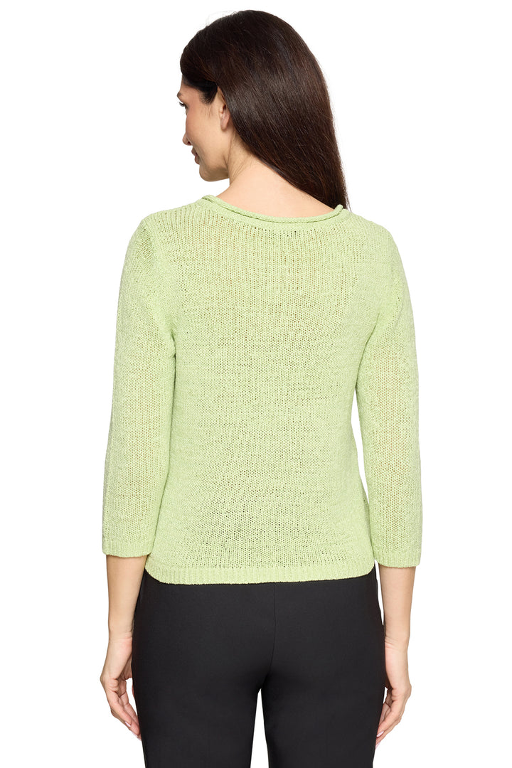 Betty Barclay 5427 1869 Foam Green 3/4 Sleeve Jumper