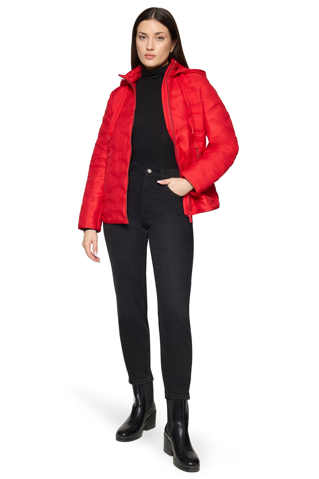 Betty Barclay 70101500 Mars Red Quilted Jacket