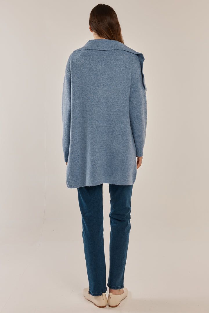 Betty Basics BB4102 cornflower blue cardigan at Experience Boutique