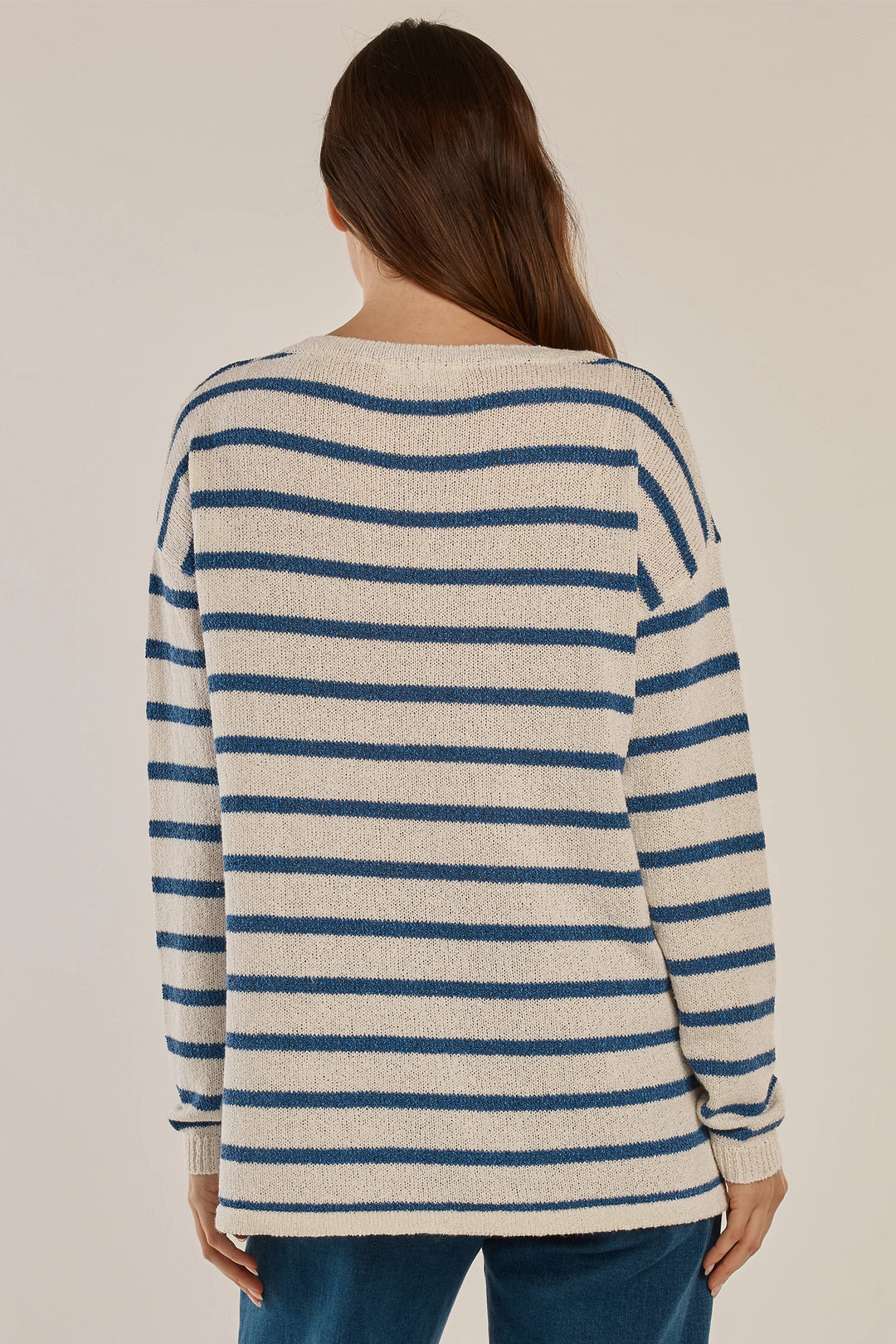 Betty Basics BB4090 Bradford Cream Navy Nautical Stripe Jumper