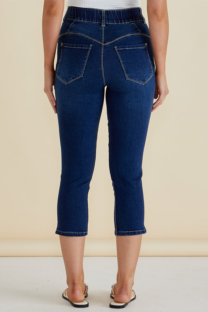 Betty Basics BB8203 Camila Midnight Blue Cropped Jeans