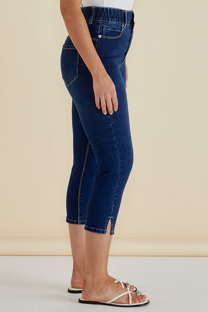 Betty Basics BB8203 Camila Midnight Blue Cropped Jeans