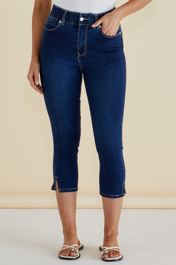 Betty Basics BB8203 Camila Midnight Blue Cropped Jeans