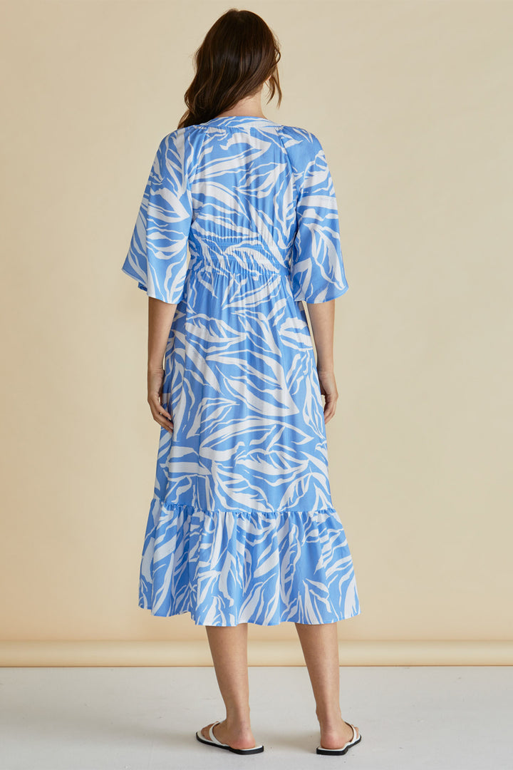 Betty Basics BB8510 Moxie Blue Abstract Print Dress