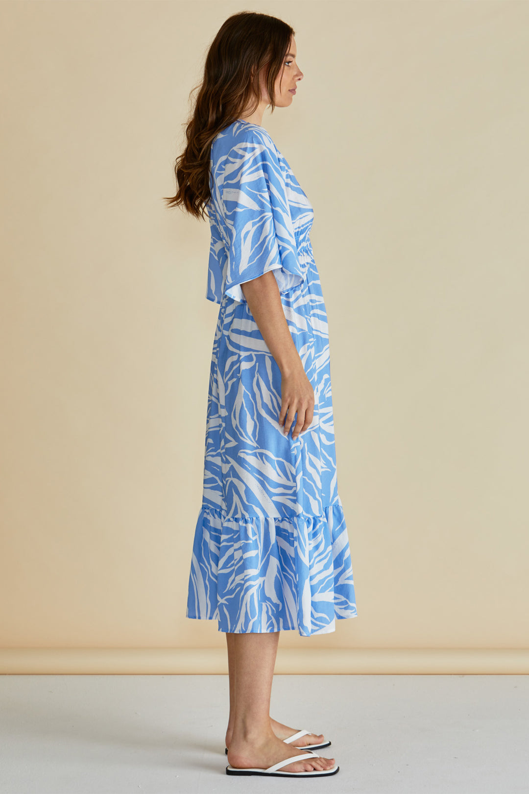 Betty Basics BB8510 Moxie Blue Abstract Print Dress