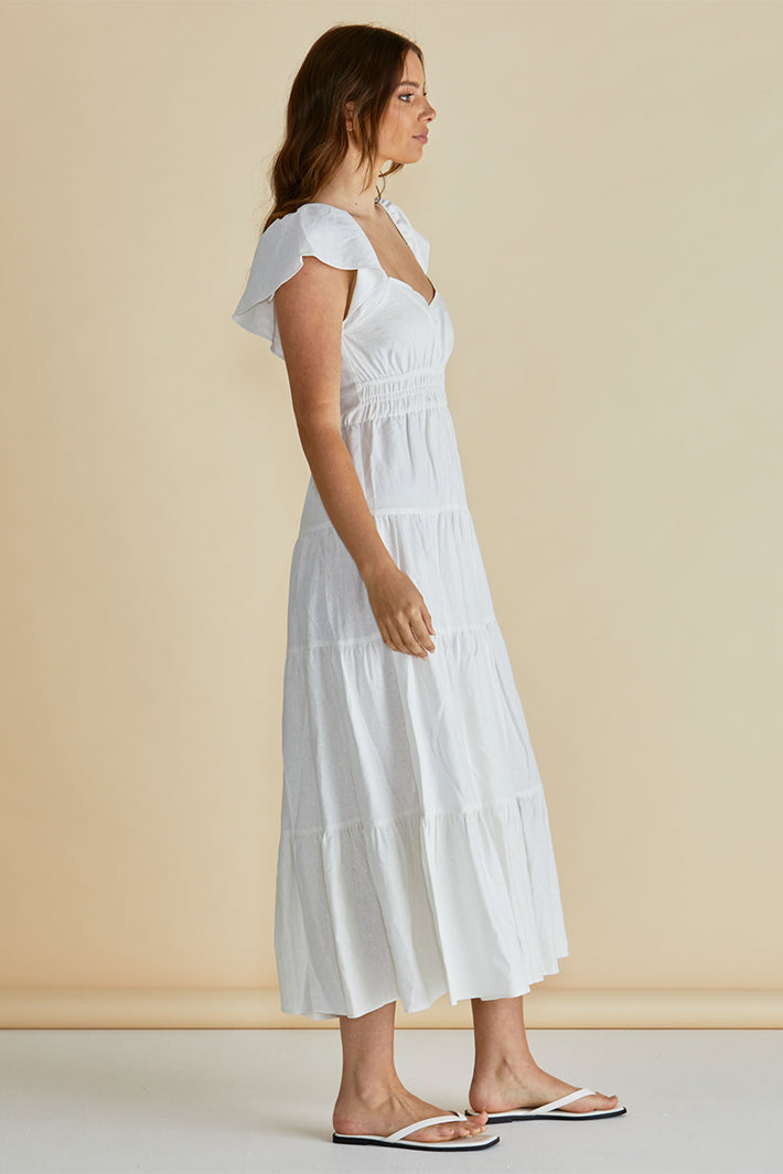 Betty Basics BB8514 Sadie White Dress