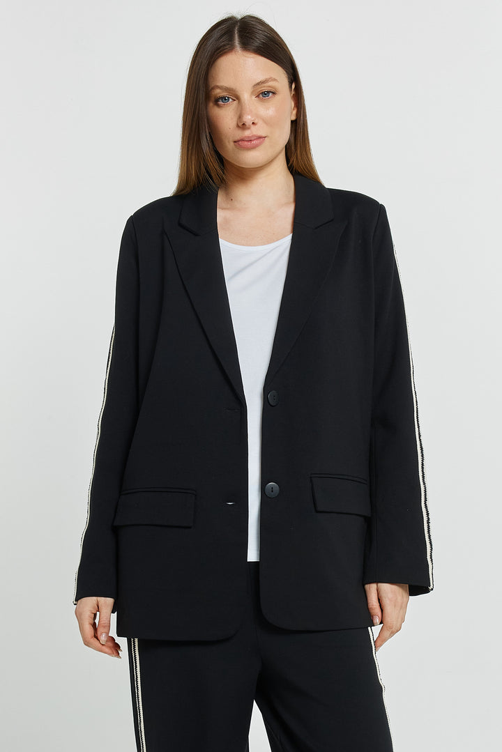 Betty Basics BB6112 black tailored blazer at Experience Boutique