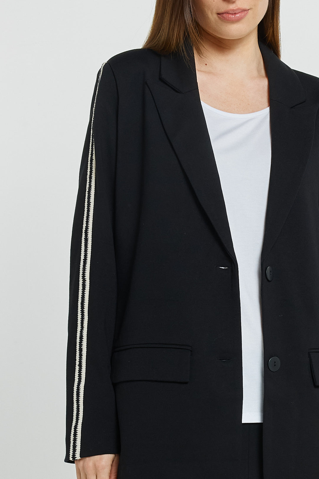 Betty Basics BB6112 black tailored blazer at Experience Boutique