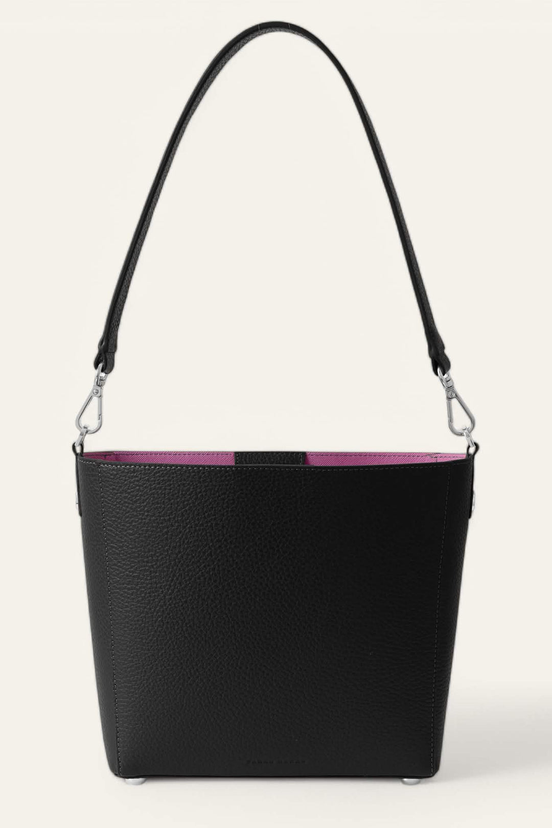 Sarah Haran Mini S Tote Bag Black With Silver Hardware
