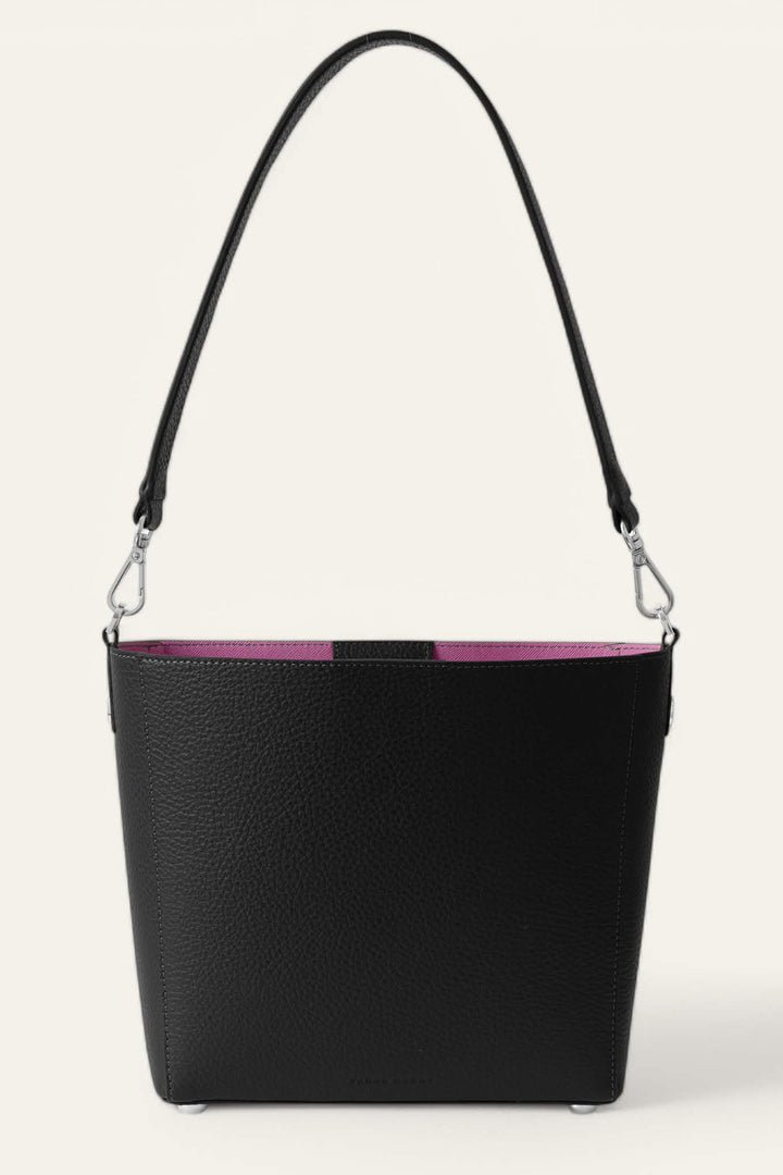 Sarah Haran Mini S Tote Bag Black With Silver Hardware