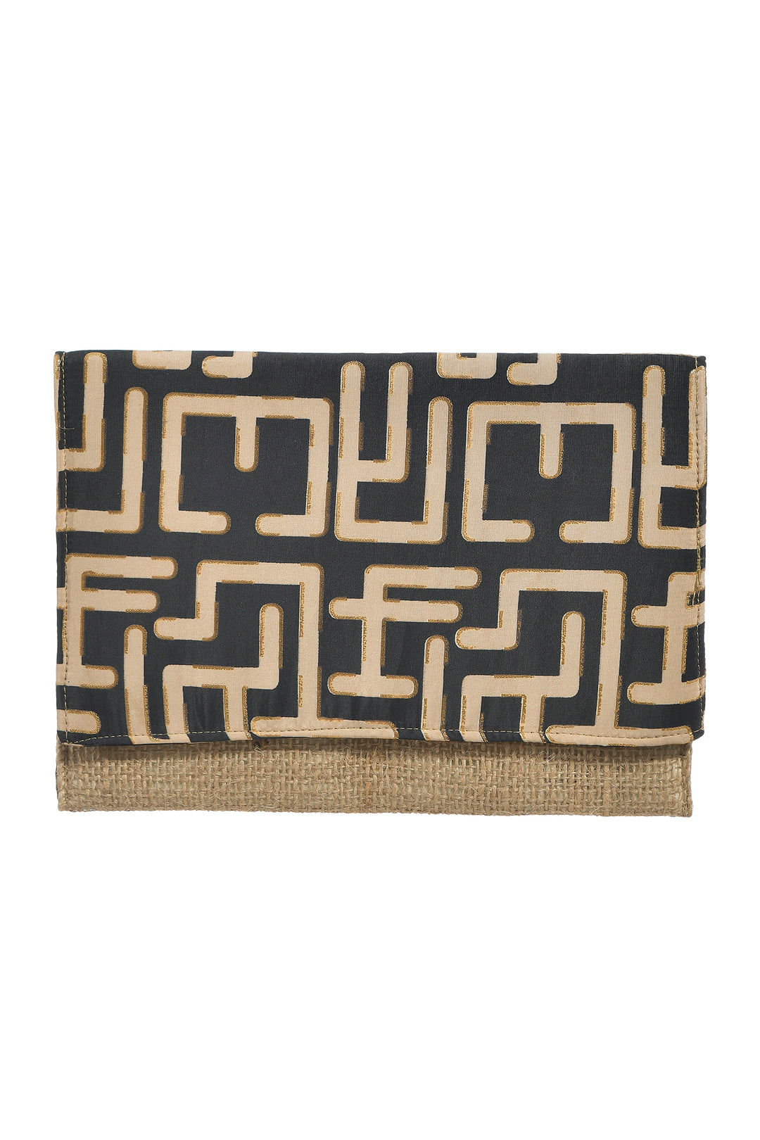 Ble Resort Collection Black Straw Clutch Bag - Experience Boutique