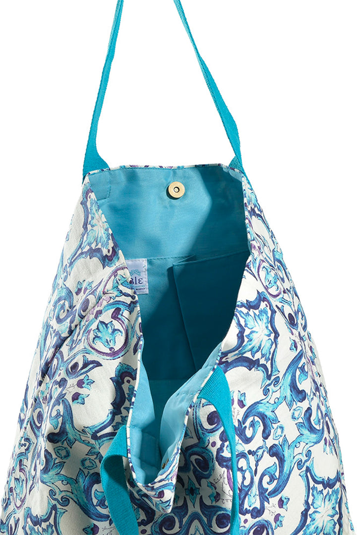 Ble Resort Collection Cotton Fabric Beach Bag 5-42-304-0202 - Experience Boutique