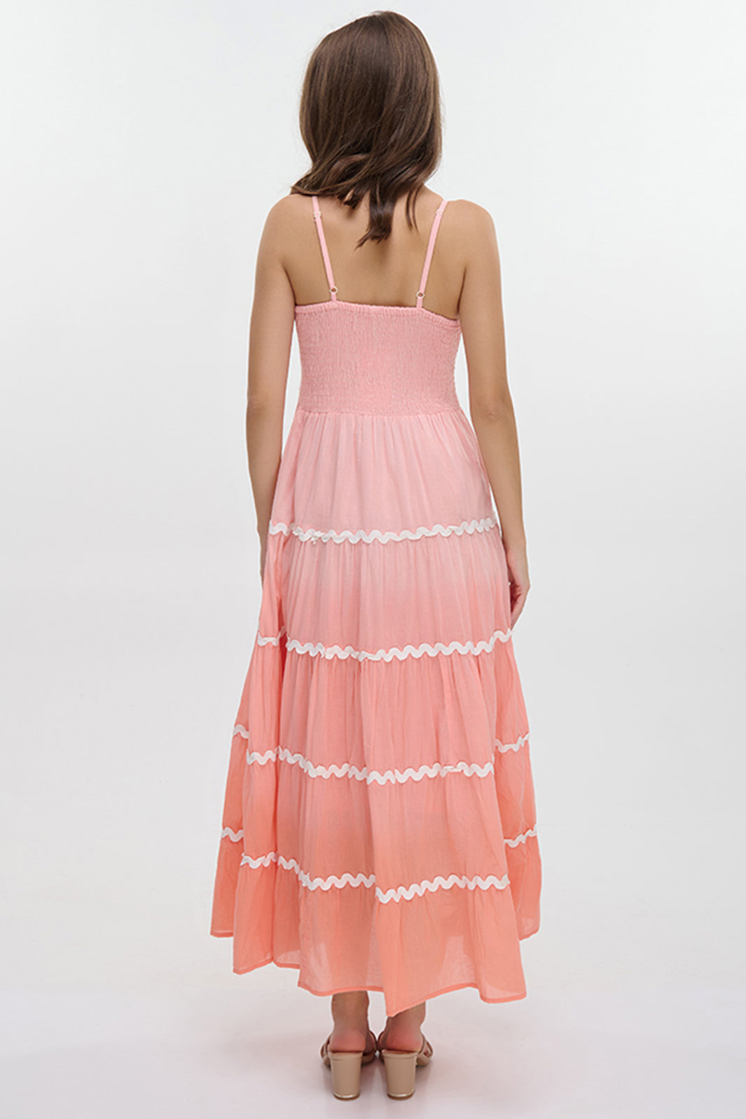 Ble Resortwear 5-41-089-0185E Peach Gradient Dress