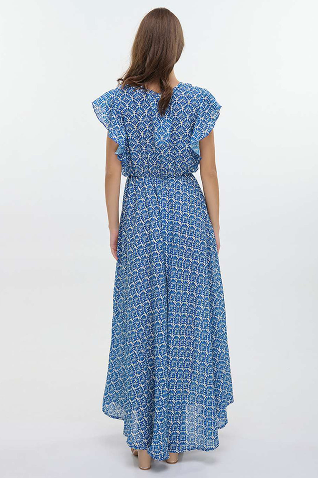 Ble Resortwear 5-41-100-0049 Blue Print Dress